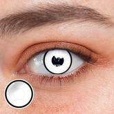 Lentes de contacto de color con prescripción de White Manson para cosplay de Halloween